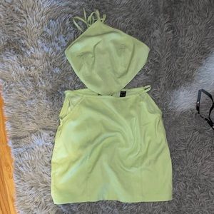 Green two piece from SHEIN.
